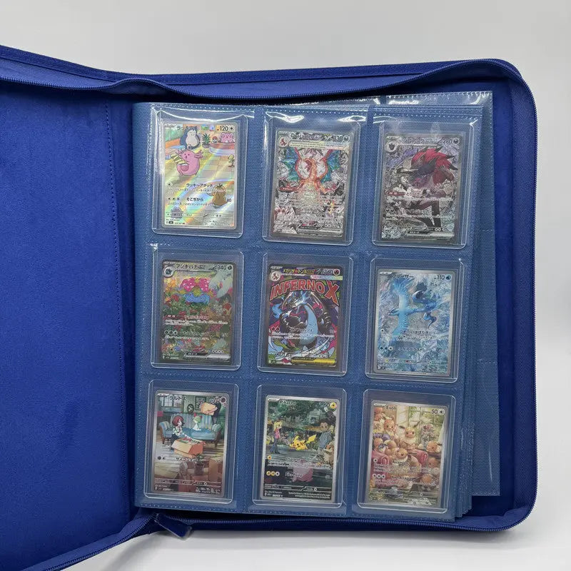 Classeur Zip Toploader 252 Cartes – Bleu – ProTech OSMO CARDS