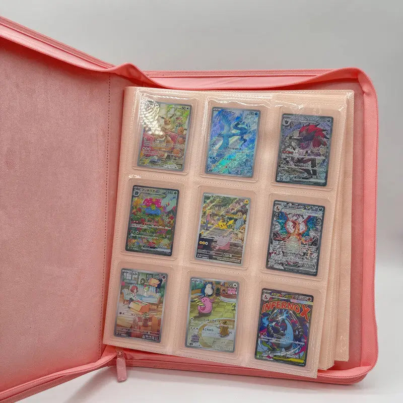 Classeur Zip Toploader 252 Cartes – Rose – ProTech OSMO CARDS