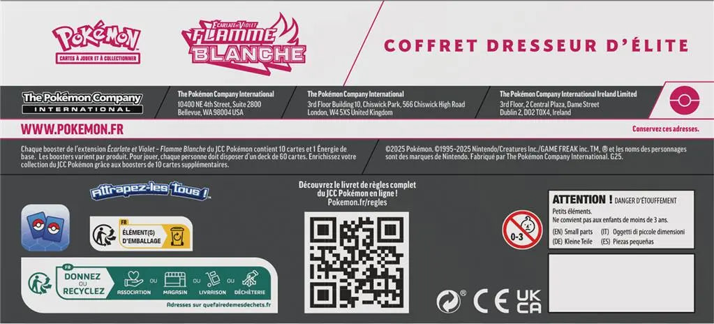 Coffret Dresseur d'Elite - Flamme Blanche - ETB EV10.5 OSMO CARDS