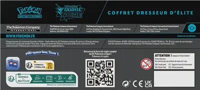 Coffret Dresseur d'Elite - Foudre Noire - ETB EV10.5 OSMO CARDS