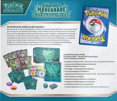 Coffret Dresseur d'Elite - Mascarade Crépusculaire - ETB EV6 OSMO CARDS