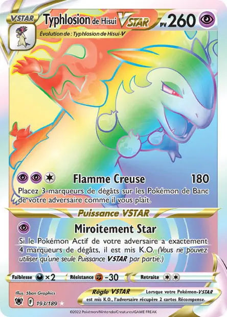 Typhlosion de Hisui-VSTAR 193/189 OSMO CARDS