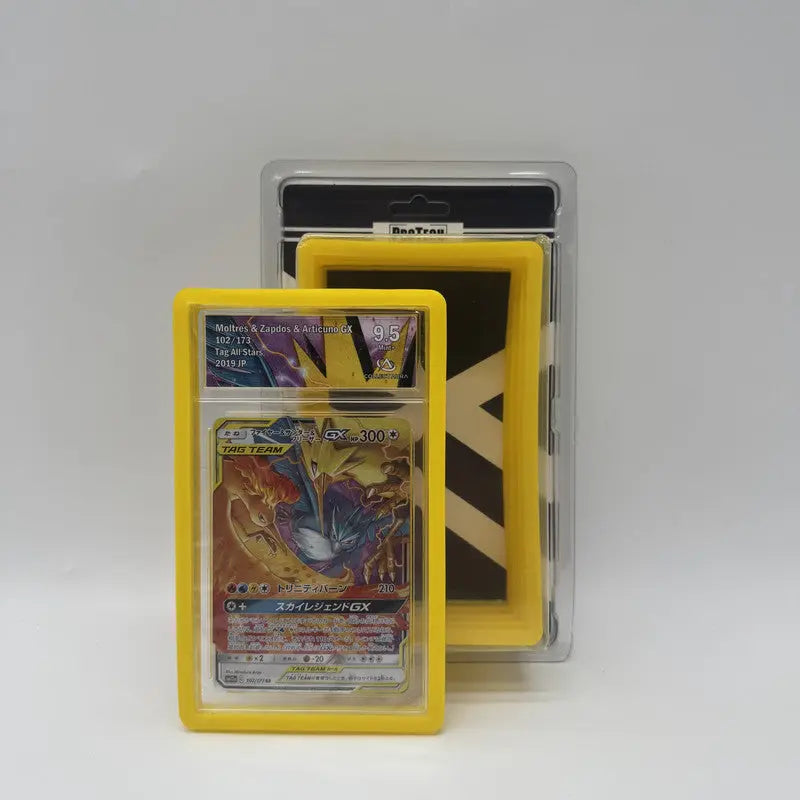 5 Coques de Protection pour Cartes Gradées – Jaune - ProTech OSMO CARDS