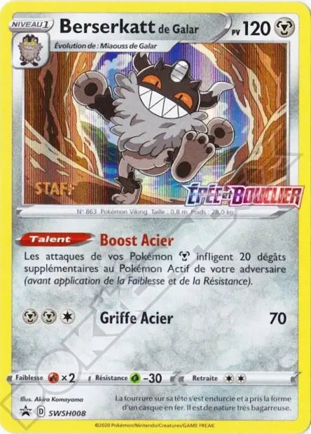 Berserkatt de Galar SWSH008 OSMO CARDS