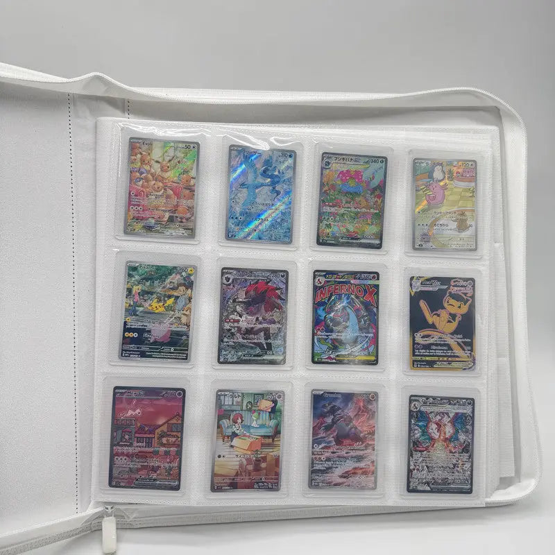 Classeur Zip Toploader 384 Cartes – Blanc – ProTech OSMO CARDS