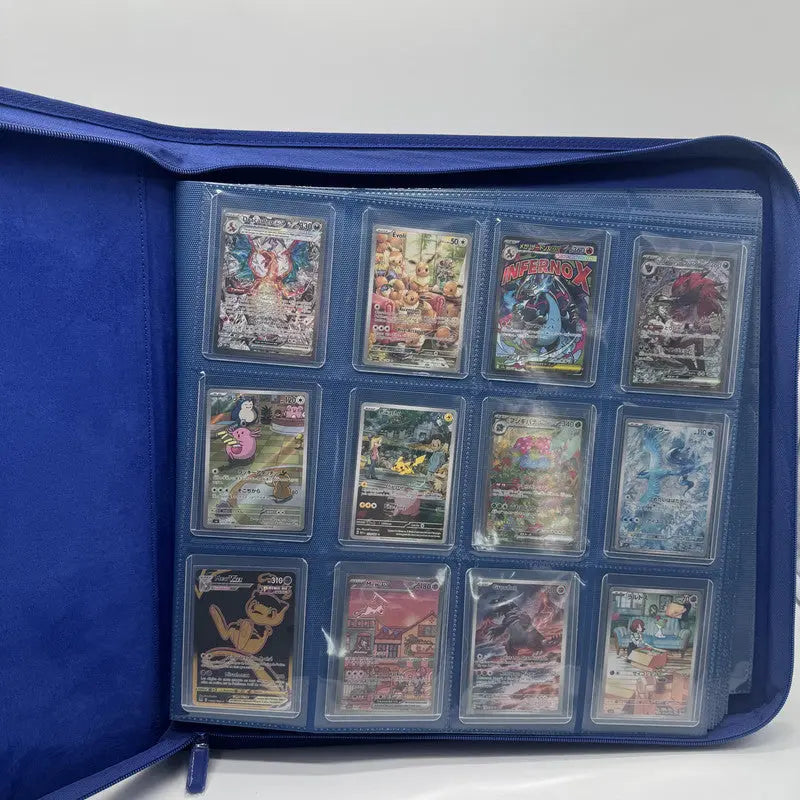 Classeur Zip Toploader 384 Cartes – Bleu – ProTech OSMO CARDS