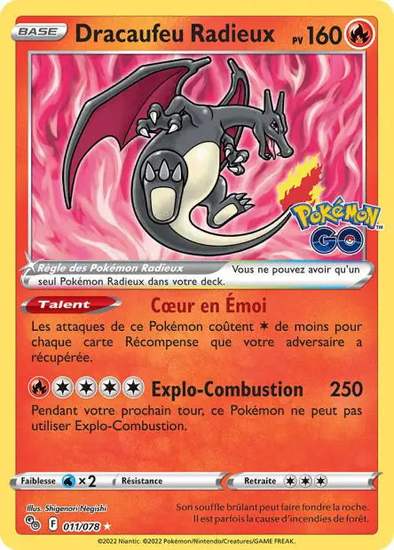 Dracaufeu Radieux 11/78 OSMO CARDS