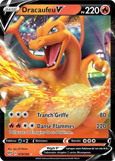 Dracaufeu-V 19/189 OSMO CARDS