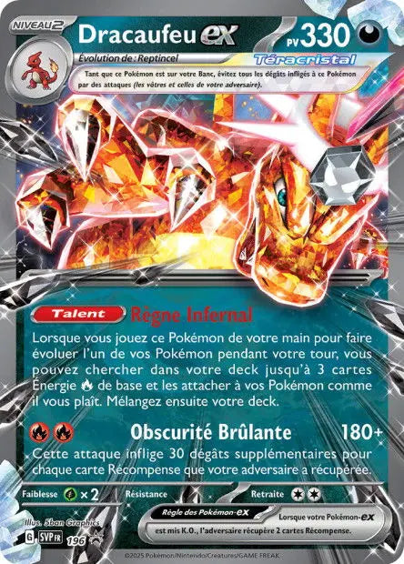 Dracaufeu ex 196 OSMO CARDS