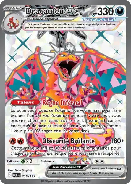 Dracaufeu ex 215/197 OSMO CARDS