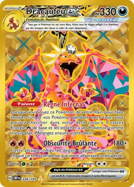 Dracaufeu ex 228/197 OSMO CARDS