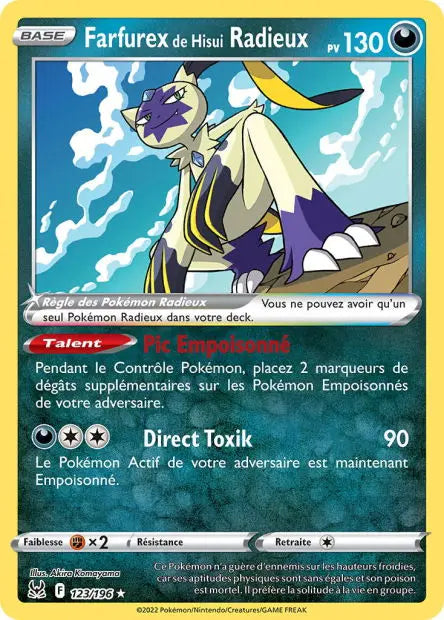 Farfurex de Hisui Radieux 123/196 OSMO CARDS