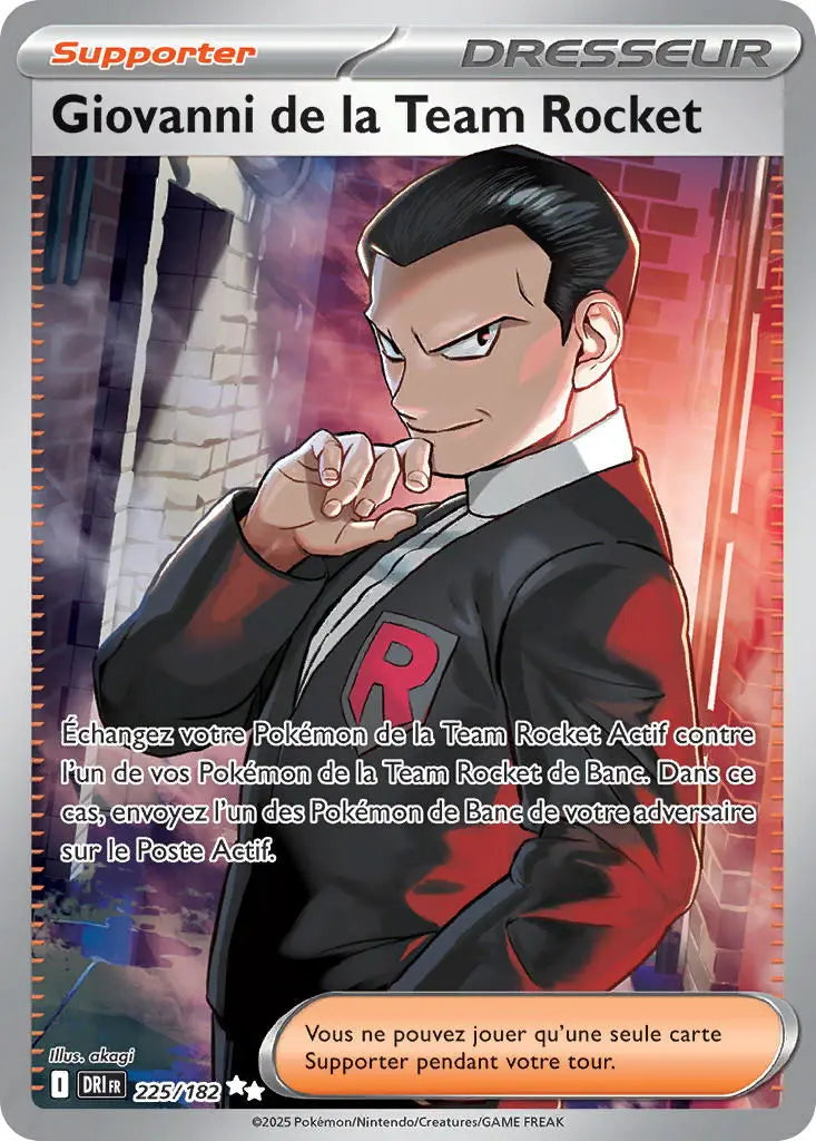 Giovanni de la Team Rocket 225/182 OSMO CARDS