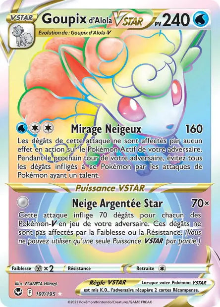 Goupix d'Alola-VSTAR 197/195 OSMO CARDS