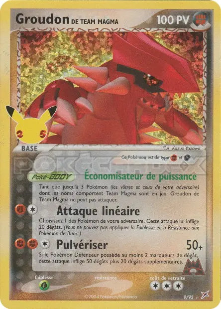 Groudon de Team Magma 9/95 OSMO CARDS