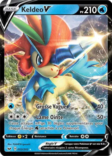 Keldeo-V 53/202 OSMO CARDS