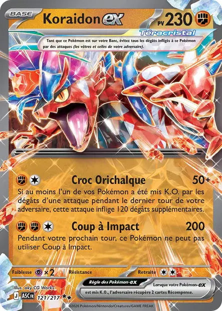 Koraidon ex 121/217 OSMO CARDS
