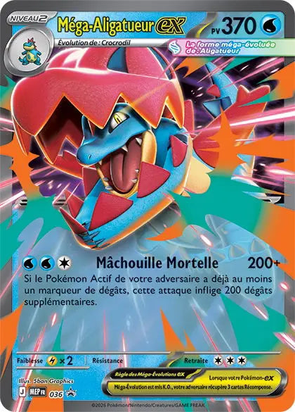 Méga-Aligatueur ex 036 OSMO CARDS