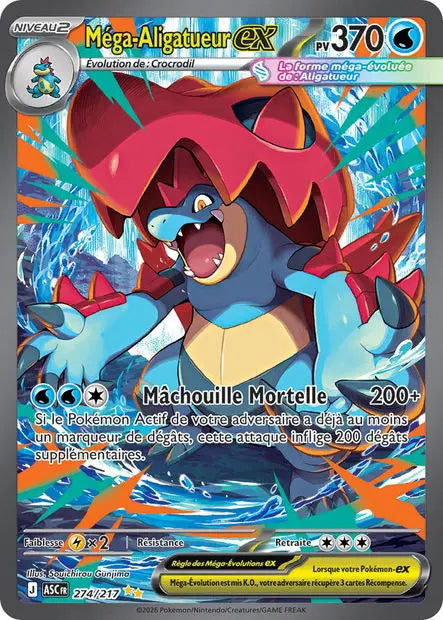 Méga-Aligatueur ex 274/217 OSMO CARDS
