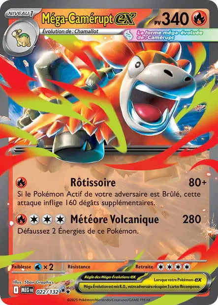 Méga-Camérupt ex 22/132 OSMO CARDS