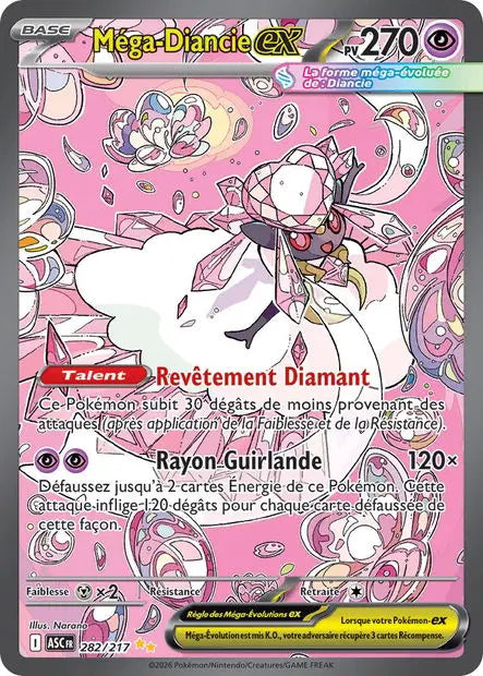 Méga-Diancie ex 282/217 OSMO CARDS