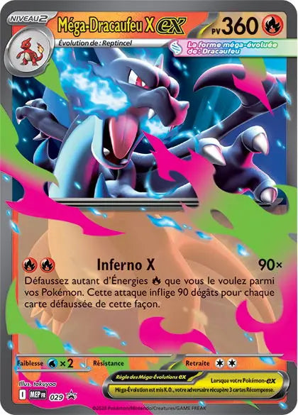 Méga-Dracaufeu X ex 029 OSMO CARDS