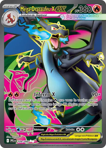 Méga-Dracaufeu X ex 109/94 OSMO CARDS