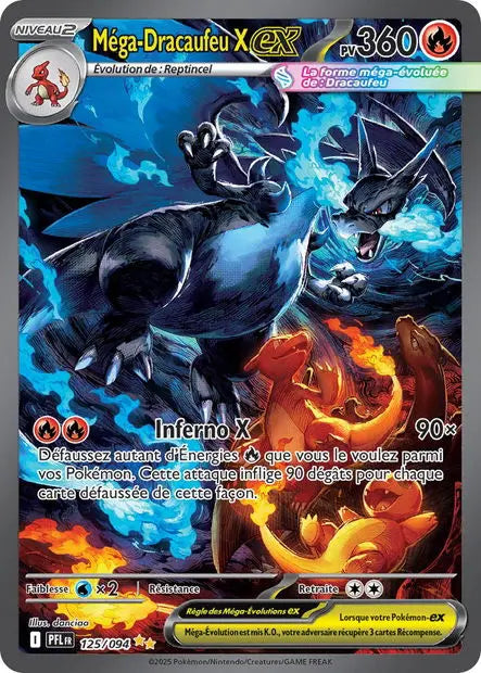 Méga-Dracaufeu X ex 125/94 OSMO CARDS