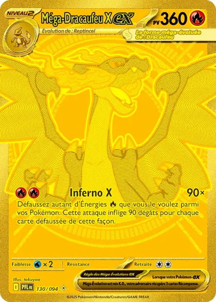 Méga-Dracaufeu X ex 130/94 OSMO CARDS