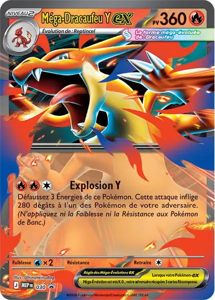 Méga-Dracaufeu Y ex 030 OSMO CARDS