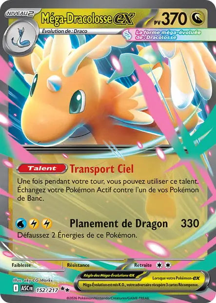 Méga-Dracolosse ex 152/217 OSMO CARDS
