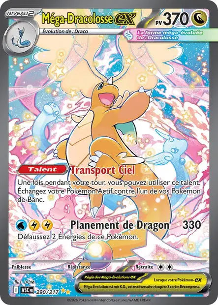 Méga-Dracolosse ex 290/217 OSMO CARDS