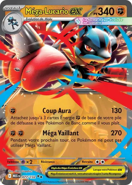 Méga-Lucario ex 77/132 OSMO CARDS