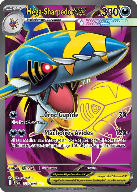 Méga-Sharpedo ex 113/94 OSMO CARDS