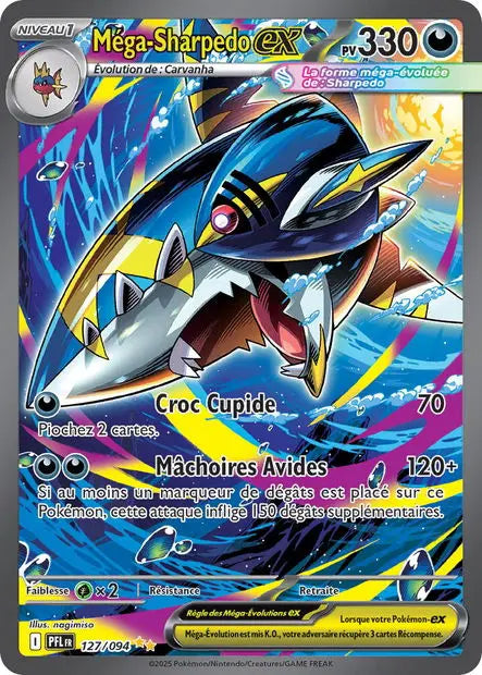 Méga-Sharpedo ex 127/94 OSMO CARDS
