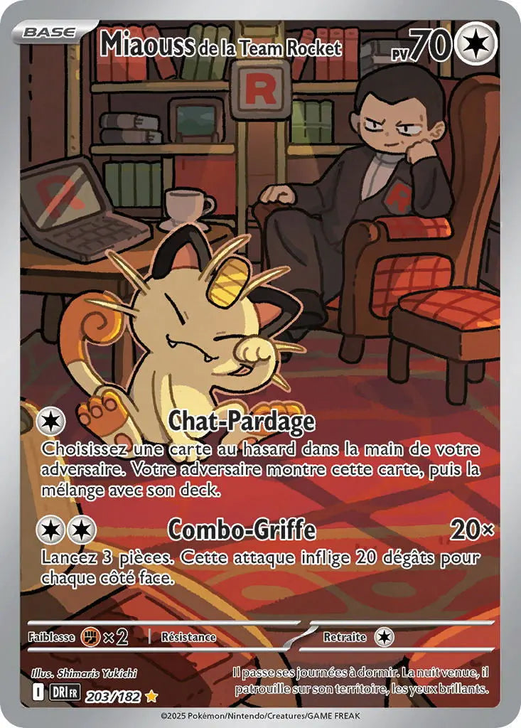 Miaouss de la Team Rocket 203/182 OSMO CARDS