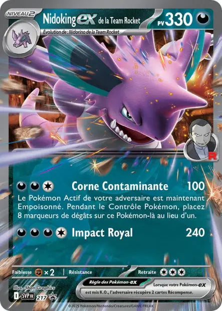Nidoking ex de la Team Rocket 217 OSMO CARDS