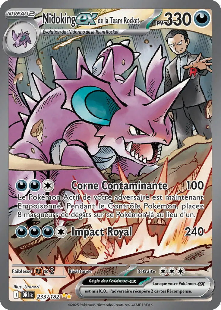 Nidoking ex de la Team Rocket 233/182 OSMO CARDS