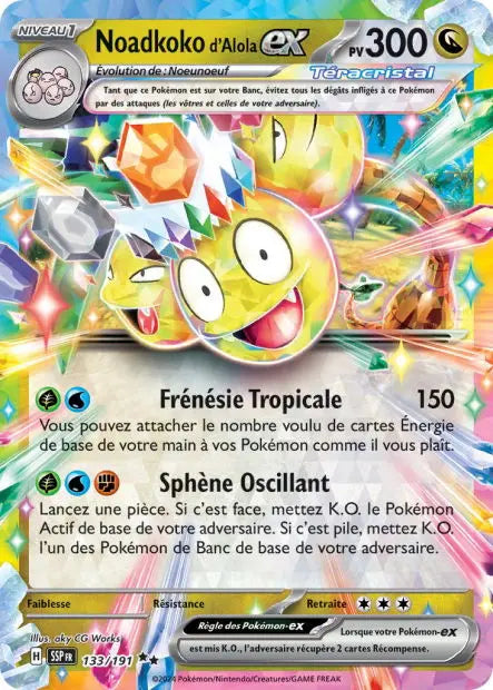 Noadkoko d'Alola ex 133/191 OSMO CARDS