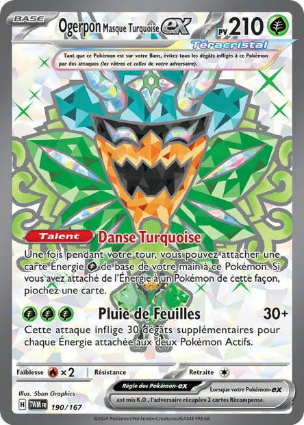 Ogerpon Masque Turquoise ex 190/167 OSMO CARDS