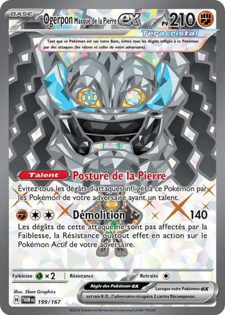 Ogerpon Masque de la Pierre ex 199/167 OSMO CARDS