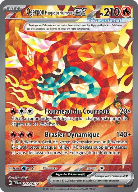 Ogerpon Masque du Fourneau ex 212/167 OSMO CARDS
