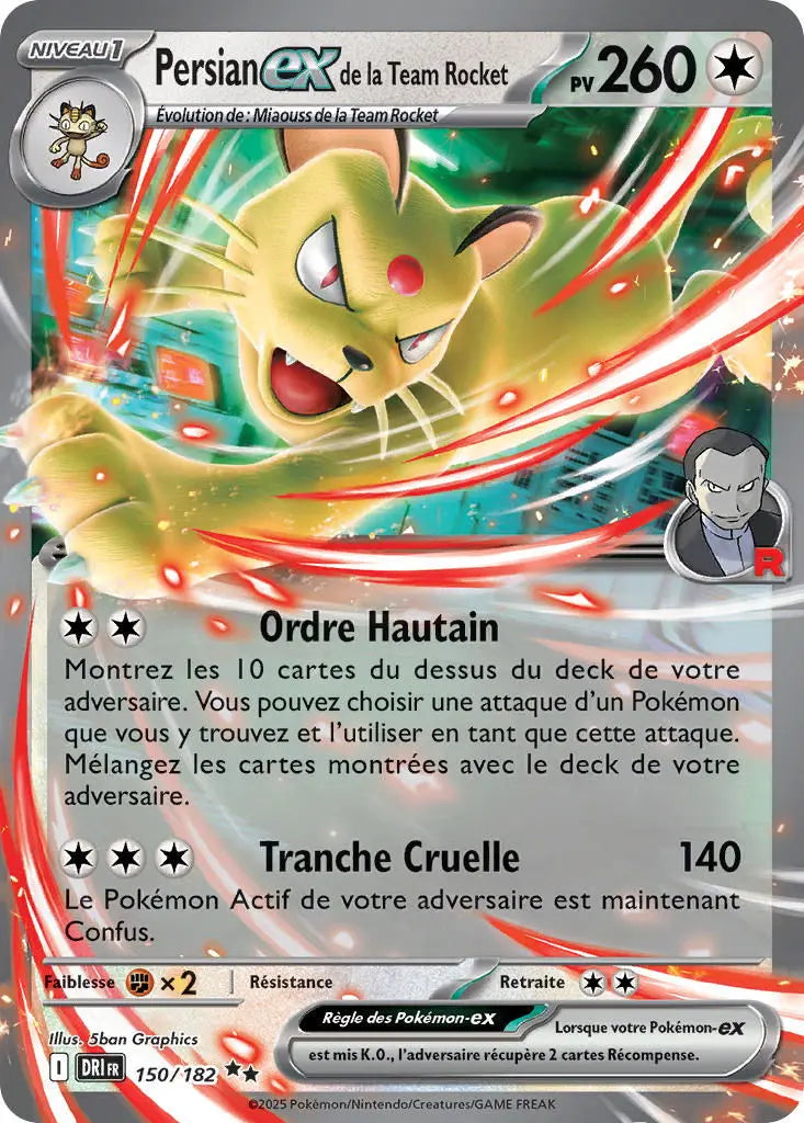 Persian ex de la Team Rocket 150/182 OSMO CARDS