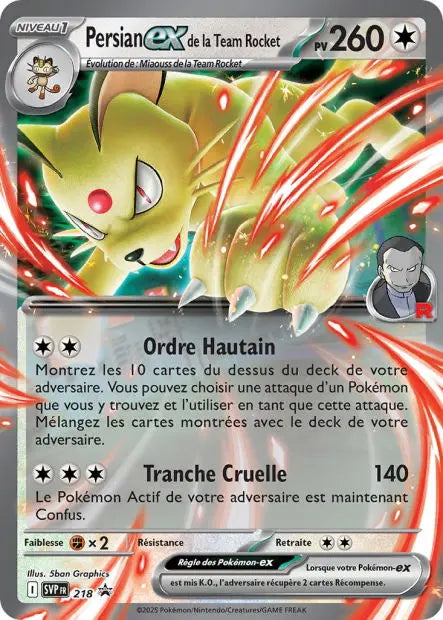 Persian ex de la Team Rocket 218 OSMO CARDS