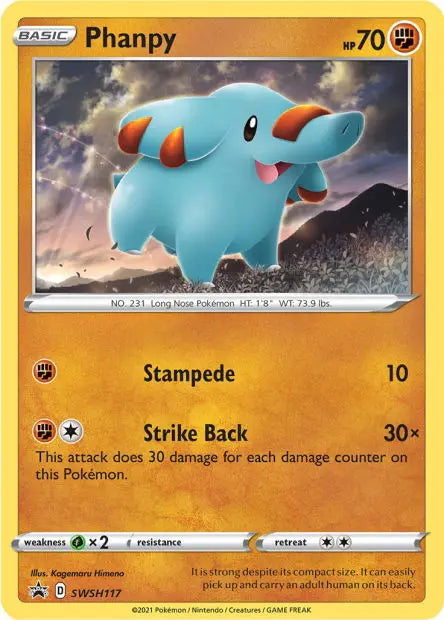 Phanpy SWSH117 OSMO CARDS