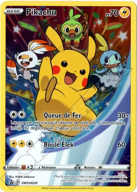 Pikachu SWSH020 OSMO CARDS