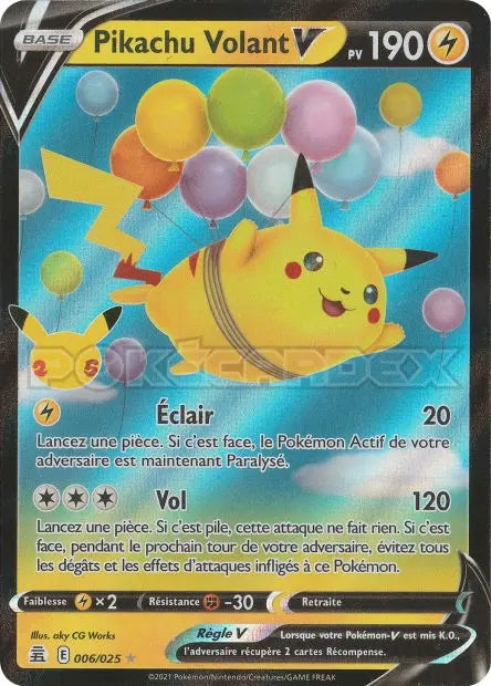 Pikachu Volant-V 6/25 OSMO CARDS