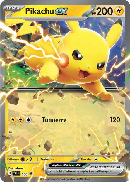 Pikachu ex 106 OSMO CARDS