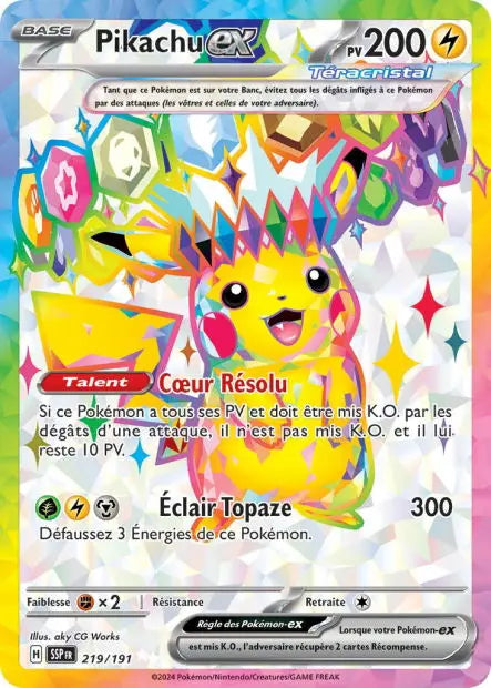 Pikachu ex 219/191 OSMO CARDS