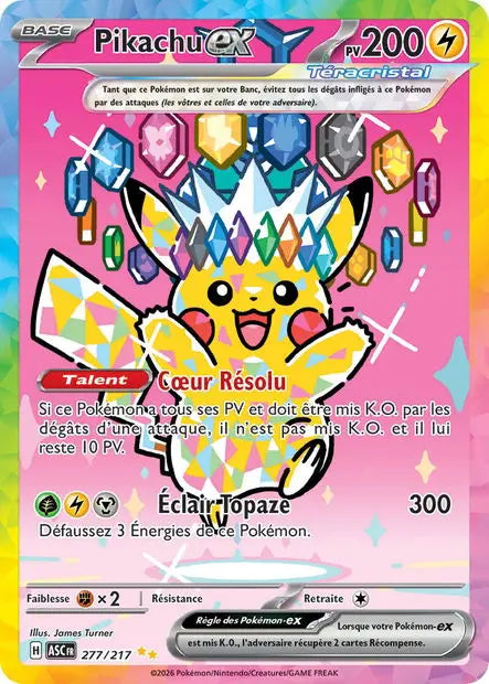 Pikachu ex 277/217 OSMO CARDS
